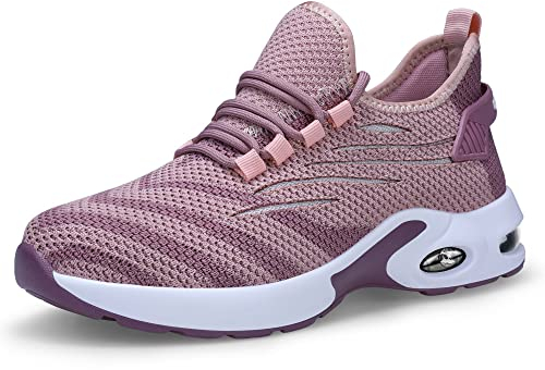 HLPGZL Chaussures de sécurité pour femme S3 - Légères - Avec embouts en acier - Coussin d'air - Chaussures de protection respirantes - Chaussures de travail - Chaussures de protection sportives, rose