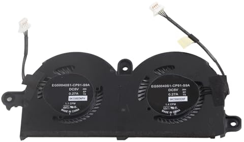 Sostituzione della Ventola di Raffreddamento della CPU del Computer Portatile Compatibile con XPS 13 9370 9380 0980WH 980WH ND55C19 16M0, DC 5V 0.4A 4 Pin