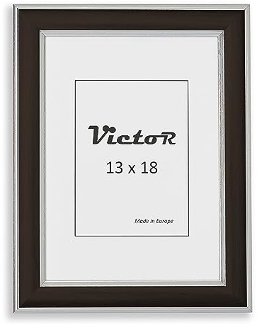 VictoR Bilderrahmen Monet Braun Silber in 13x18 cm, Leiste 23x13mm, im Vintage/Art Deco Stil