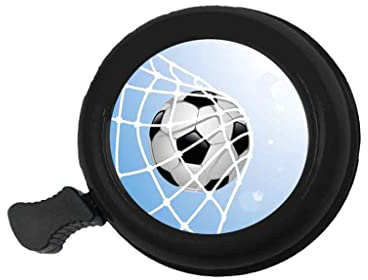 bb Klostermann Fahrradklingel Fußball schwarz 55 mm - bbeBells 52417 - Glocke Klingel Läute Schelle