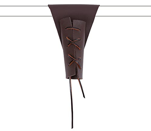 NBEADS Mittelalter Leder Schwert Frosch, Mittelalter Leder Taille Scheide Leder Schwert Gürtel Schwerthalter für Ritter Krieger Kostüm Cosplay Party Renaissance Accessoire, Kokosnussbraun