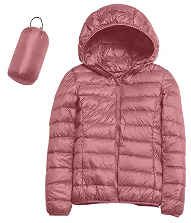 Femmes Chaud Imperméable Léger Veste Avec Capuche Coupe-Vent Manteau D'hiver Avec Isolation Recyclée Hiver Mince Court Avec Capuche Chaud Blanc Duvet De Canard Imperméabilisant Spray Vêtements De Ski,