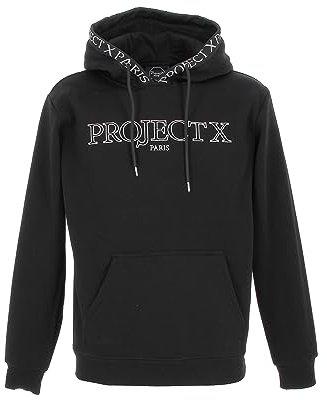 Project X Paris Sweat à Capuche Broderie Contour Noir XL