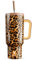 Meoky 40 oz Tumbler with Handle and Straw, Tumbler with Lid and Straw, Insulated Stainless Steel Travel Mug, 100% Leak-proof, Keeps Cold for 34 Hours or Hot for 10 Hours (Leopard Prints)