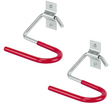 VORMANN Skihalter | Skihalterung | Universalhalterung | Wandhalter | Gerätehalter | Werkzeughalterung | 2er Set | Stahl verzinkt mit Gummierung | witterungsbeständig