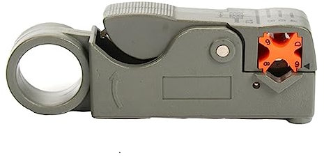 BESTonZON Alicates Pelacables Coaxiales de Doble Rotación Alicates Pelacables de Red Brújula Giratoria para Ajuste Fácil Resorte Incorporado Aptos para Pelar y Recortar Cables de Grosores