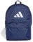adidas Unisex Classic 3BARS Backpack, Dark Blue / White, One Size