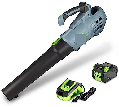 Motore centrifugo dell'aria, Soffiatore for foglie senza fili a batteria da 20 V 4,0 Ah, spazzatrice ad aria compressa a velocità variabile for polvere, utensile da giardino che soffia neve