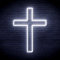 AdvPro Kreuz Jesus Home Decoration Flex Silikon LED Neonschild - Weiß - st16s66-fnu0059-w
