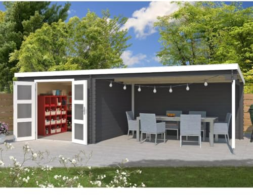 Lasita Maja Gartenhaus I Gerätehaus aus Holz I nordische Fichte Natur I I Modell: Lasita Maja Gartenhaus St. Louis 2.0