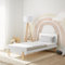 Homestyle4u 2804, Kinderbett 90x200 mit Matratze Lattenrost Holzbett für Kinder Jugendbett Einzelbett Kiefer Holz Weiß