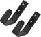 STOBOK 1set Keyboard Wall Mount Over Cupboard Door Hooks Wall Keyboard Mount Keyboard Hanger Wall Shelf for Keyboard Stand Keyboard Tray Wall Shelves Keyboard Accessories Black 2pcs