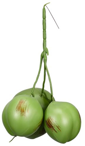 HAWILLOSCH Künstliche Kokosnüsse Dekoration Große Kleine Simulierte Früchte Für Fotorequisiten Bauernhaus Deko Tropische Party Dekorationen