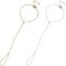 Aswewamt 2Pcs Hand Chain Bracelet, Gold Finger Bracelet Silver Hand Chain Stylish Slave Hand Link Chain for Women