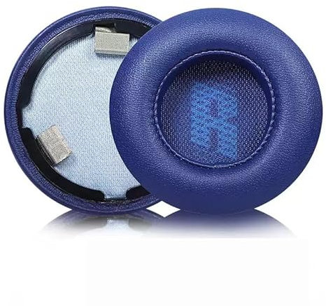 Ersatz-Ohrpolster, kompatibel mit JBL Live 400BT/Live 400 BT On-Ear-Headset, Protein-Leder-Ohrpolster, Kissenhülle, Blau