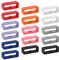 Ymapinc Silikon Uhrenarmband Schlaufe，16 Stück Uhrenarmbandhalter Verriegelbarer Uhrenring Uhrband Schlaufen Ersatz Festes Ring Ersatzteile für Smartwatch Zubehör (Mehrfarbig)