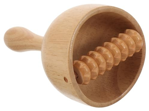 Schröpfset, für Rücken Schalenförmiges Massagegerät | Handlich und Leicht, Glatte Kanten, Beige Optik, für Yoga und Reisen