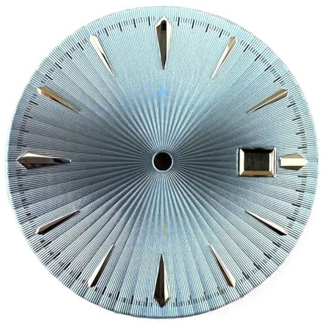 Esfera de 35 mm de diámetro, compatible con relojes mecánicos de calibre NH35.(Azure)