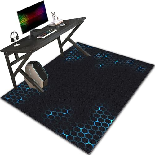 Alfombrilla Protectora Suelo para Silla de Oficina, Protector Suelo Silla Ruedas 120 x 150 cm, Alfombrilla para Silla de Oficina Tapete de Protección de baldosas Alfombra Antideslizante Silla Gaming