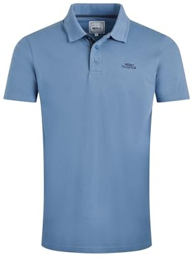 Weird Fish Miles Pique Polo Shirt Mid Blue Size 2XL