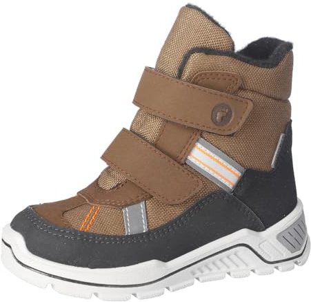RICOSTA Jungen Stiefel Gabris, Kinder Boots, Weite: Weit, lose Einlage, Sympatex, Klettstiefel, Booties, wasserdicht, Hazel (260), 28 EU