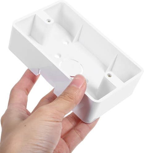 Kisangel Wall Mount Outlet Boxes Surface Mount Electrical Junction Box for Home Use 4.72X2.87X1.37 Inch Durable Wall Socket Box for Power and Low Voltage Applications