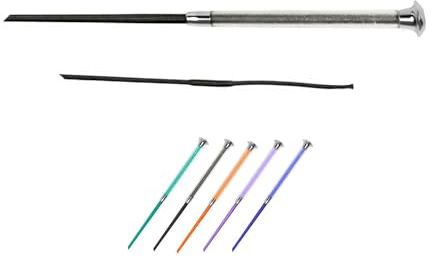 NETPROSHOP Dressurgerte mit Weichem Gelgriff – Bunte Reitgerte in Fünf Farben – 100 cm oder 120 cm – Ideal für Dressur & Freizeit
