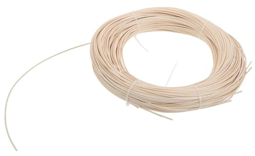 UTHCLO 250G Natural Rattan Wicker Repair Kit for Patio Chairs and Sofas, 2.5Mm Round Cane Webbing Roll for Outdoor Furniture Weaving and DIY Rattan Chair Repair Supplies