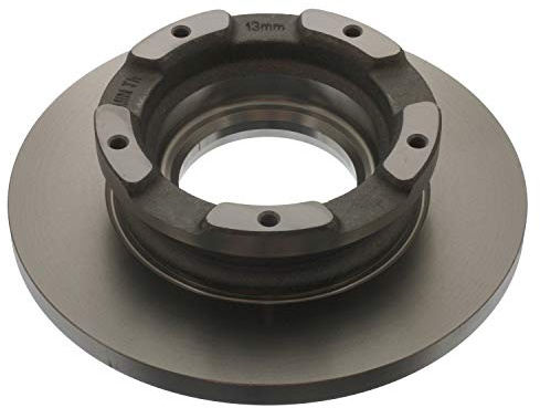 febi bilstein 40783 Brake Disc Set with ABS pulse ring (2 Brake Disc) rear, full, No. of Holes 5