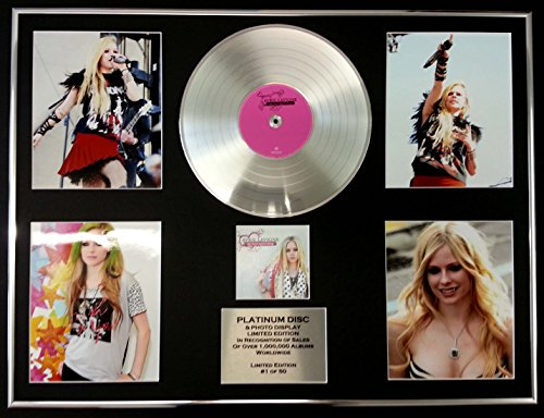 AVRIL LAVIGNE/GIGANTIC Platin-Schallplatte/RECORD & Foto-Darstellung/Limitierte Edition/COA/THE BEST DAMN THING