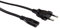 VALUE Cable de Red de Enchufe Plano Europeo a C7, 2 Polos, Negro, 3 m