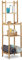 Relaxdays Badregal Bambus, 5 Ablagefächer für Küche, Flur, Badezimmer, offenes Standregal HxBxT: 121 x 33 x 28 cm, natur
