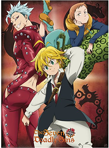 ABYSTYLE - THE SEVEN DEADLY SINS - Poster - Ban, King & Meliodas (52x38)