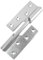 Pair of Heavy Duty Right Handed Rising Hinges 100mm/4 Thick Silver Zinc Plated Steel Lift Off Door Hinge