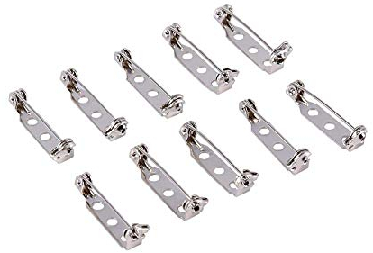 50 Stück Broschennadeln, Sicherheitsnadeln für Broschen DIY Craft Sicherheitsnadel, Safety Pins, mit Versicherungswechsel, 25mm