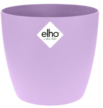 Elho Brussels Rond Mini 7 - Pot De Fleurs pour Intérieur - Ø 6.7 x H 6.0 cm - Violet/Nouveau Violet