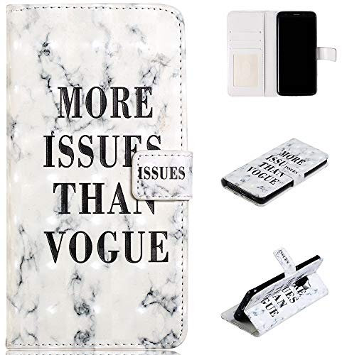 Handyhülle Galaxy S9 Wallet Case 3D Malerei Farbiges Leder Tasche Flip Schutzhülle Anti-Scratch Shell Back Cover Folio Hüllen Schale Schutzhüllen für Samsung Galaxy S9 ,Mehr Ausgabe als Vogue
