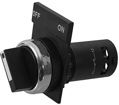 Einbau Drehschalter 22mm in 2 Ausführungen auswählbar On/Off und On/Off/On auch die passende Leergehäuse wählbar (ON/OFF)