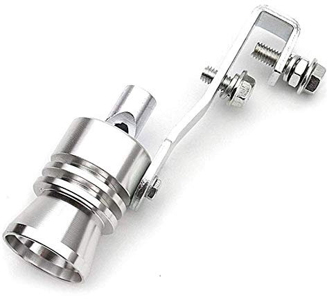 Turbo Simulateur,BETOY Sifflet Turbo Sound Simulateur Sifflet en Aluminium Universel pour Tuyau Déchappement de Voiture, Sondeur de Tuyau Déchappement de Simulateur de Soupape de Décharge18x102.6mm