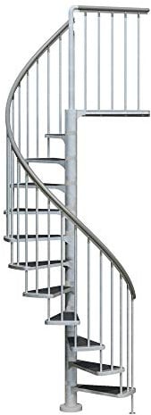 DOLLE Außenspindeltreppe Gardenspin verzinkt Höhe 246-282 cm 11 Trimax® Stufen Durchmesser 125 cm