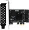 PCI-E bis 6 Port SATA 3.0 Festplatte 6G Erweiterungskarte für ASMedia ASM1166 Master, PCI-E3.0 GEN3 1 x Schnittstelle, Plug & Play