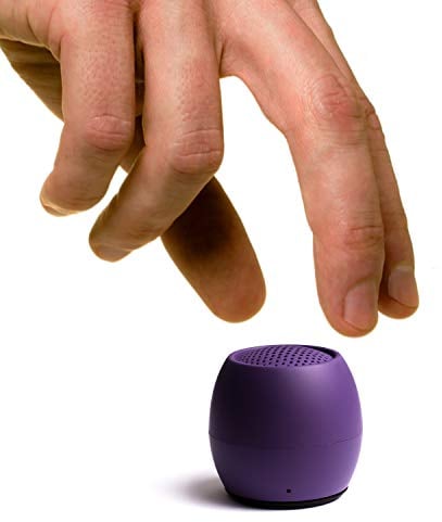Boompods Zero Mini Bluetooth Speaker - Small Portable Speakers, IPX6 Waterproof, 5hr Playtime, Wireless Travel Speaker with Microphone & Dual Pairing, for Bathroom Shower, Outdoor & iPhone, Purple
