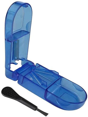 App Life Taglia Pillole 4 in 1 - Frantuma/Trita Porta Pillola Portatile- Lama per Grandi Pillole, Piccole Pillole - Taglia in due o Quattro Qualsiasi Pillola