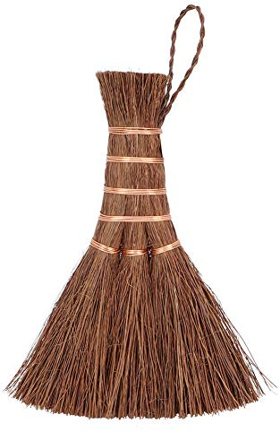 BORDSTRACT Cepillo de Fibra de Coco de Zarcillos Naturales de 15 Cm/5,9 Pulgadas, Mini Escoba de Limpieza Doméstica Para Juego de Té de Encimera de Escritorio