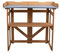 etc-shop Pflanztisch Gartenarbeitstisch Pflanzentisch Holz, Klappbar Ablagefach, Grill Arbeitstisch Kiefernholz braun, HxLxB 94x86x43 cm