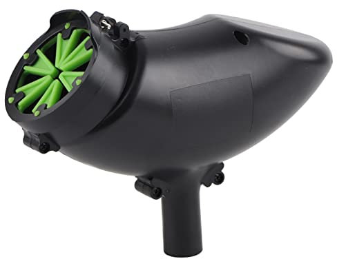 mumisuto Paintball Loader, Paintball Hopper mit Deckel Outdoor Sports Paintball 200 Runden Kunststoff Hopper mit Speed Feed Loader