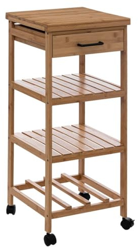 5five - beistelltisch 3 ebenen mittel modell linha bambus