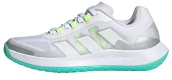 adidas Damen Forcebounce 2.0 Volleyball Shoes Schuhe, FTWR White/FTWR White/Silver met, 40 2/3 EU