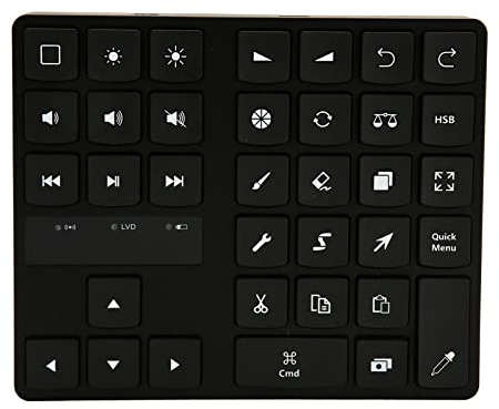 Bluetooth-Tastatur für Procreate, Kabellose -Shortcut-Zeichentastatur für Grafiktabletts, Einhändige Tastenkombination für Illustrationsdesign für OS X