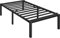 Yaheetech 41cm Single Bed Frame Metal 3ft Solid Platform Bed with Heavy Duty Steel Slat Support/Non-slip Mattress Foundation/No Box Spring Needed/Under-bed Storage/Esay Assembly/Black
